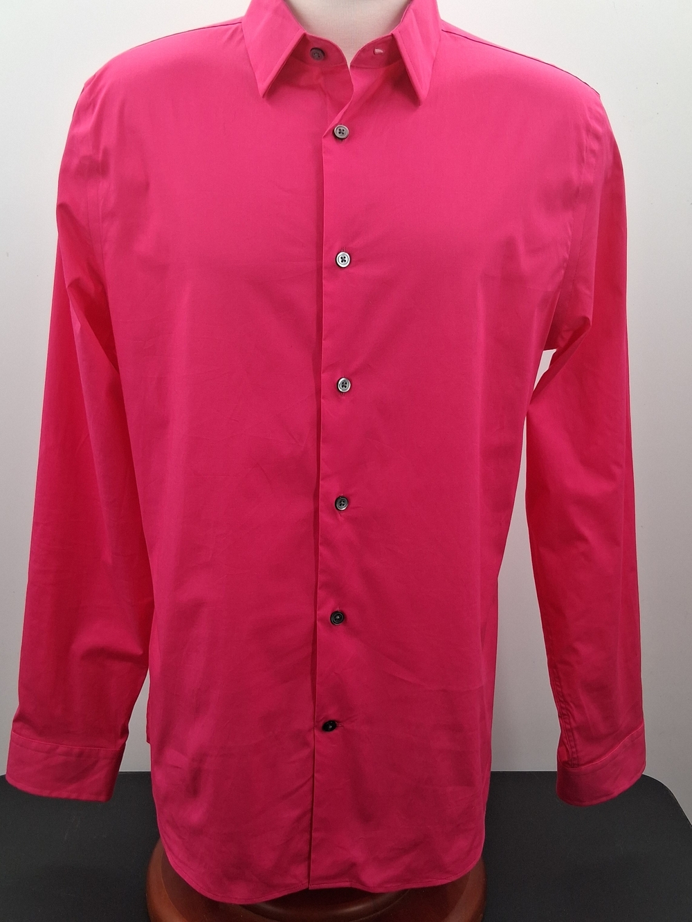Express Men's Long Sleeve Front Button Shirt